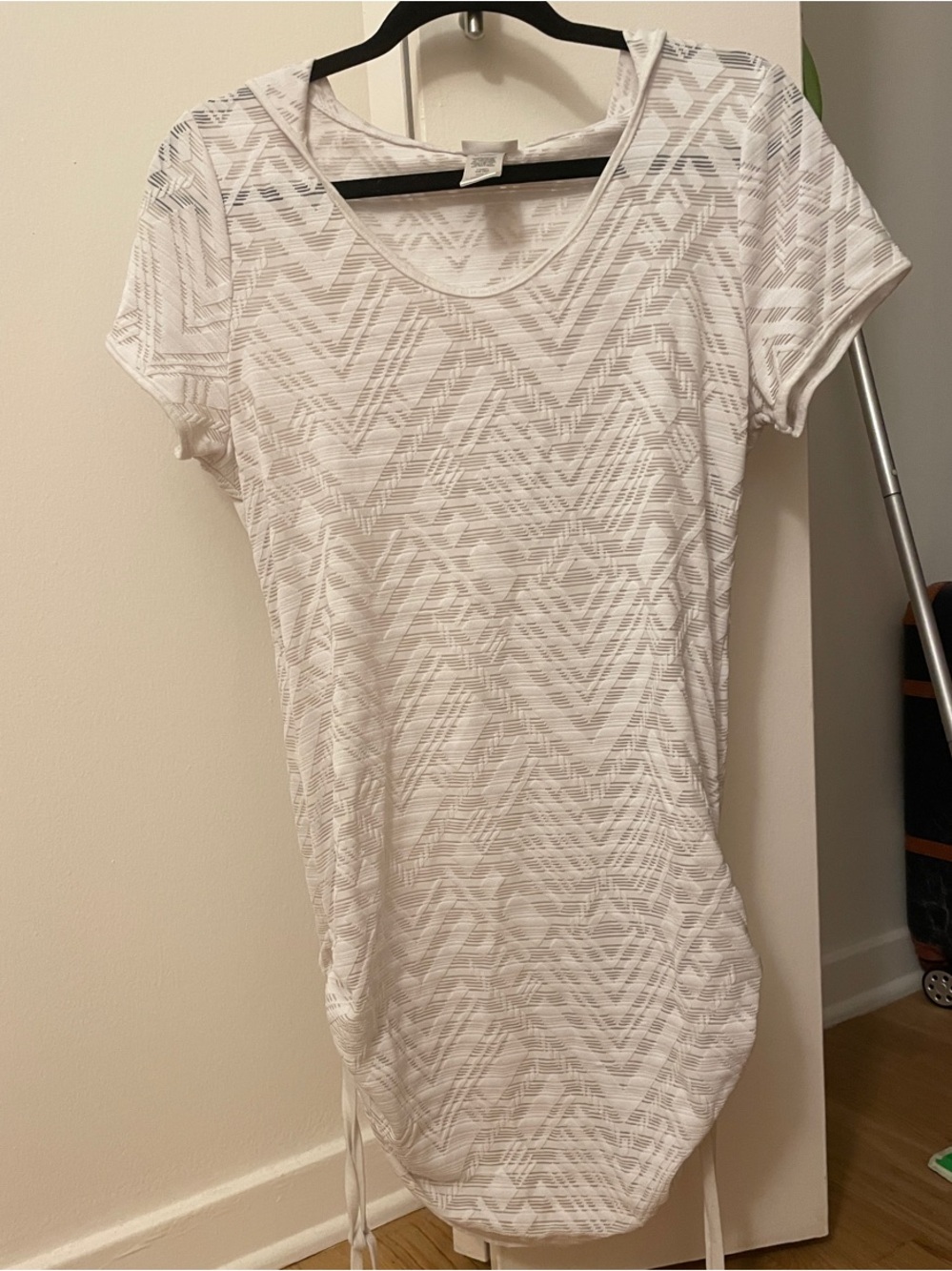 Beach Cover-Up with Hood and Ruching